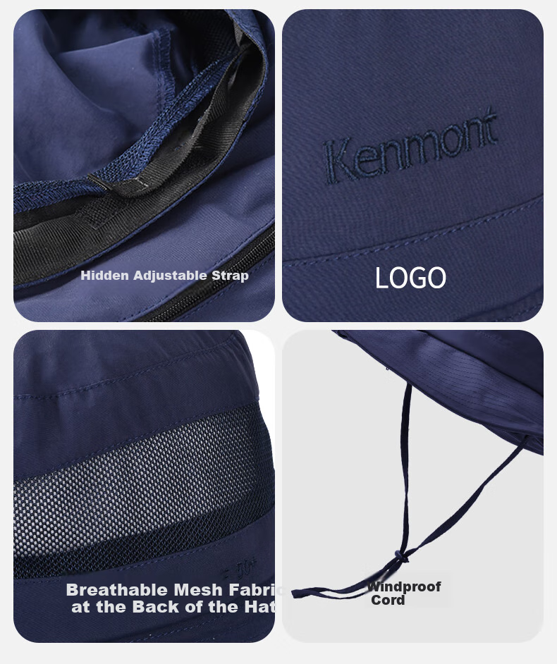 Kenmont Spring And Summer Protective Sun Hat for Men, All-Around Sun Protection Hat, Foldable UV-Resistant Sun Hat Km-3709 12