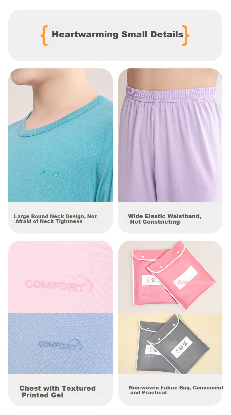 Hodohome Children's Autumn Underwear Set, Girls' Class A Modal Thermal Underwear, Cotton Sweater for Older Children, Pink 110cm 150cm 5
