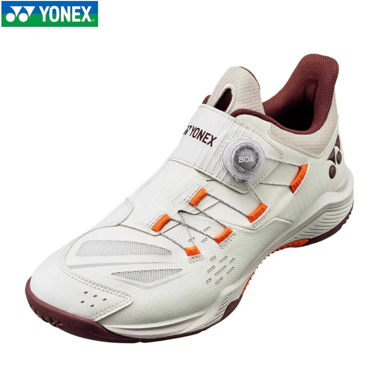 YONEX YONEX Badminton Shoes Unisex Shock Absorption Sports Training Shoes SHB88D3WEX Light Beige Size 43