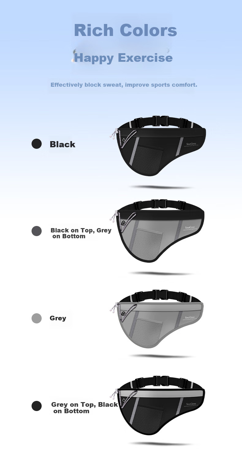 SooGree Sports Running Waist Pack for Men And Women, Outdoor Multifunctional Large Capacity Phone And Earphone Holder, Waterproof And Wear-Resistant Storage Gear 7