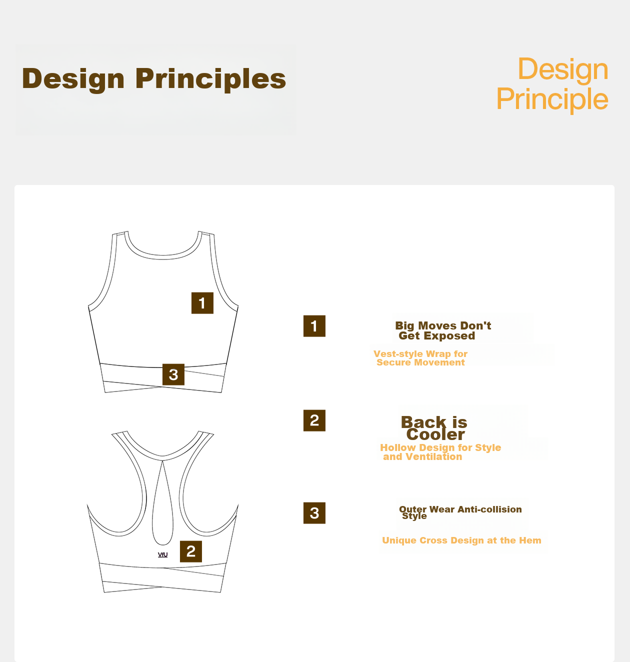 VFU Xiao Nao Dan Sports Bra for Women, Running Anti-Shock Sports Vest, Fitness Back Support, Cream Yellow, S 6