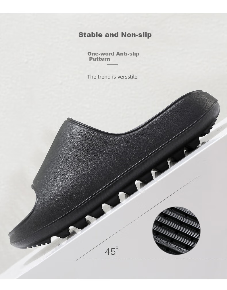 GUOLUOFEI Squishy Slippers for Men And Women, Summer Non-Slip Extra Large Size Bathroom Shower Thick-Soled Sandals, Beige, Size 39-40 6