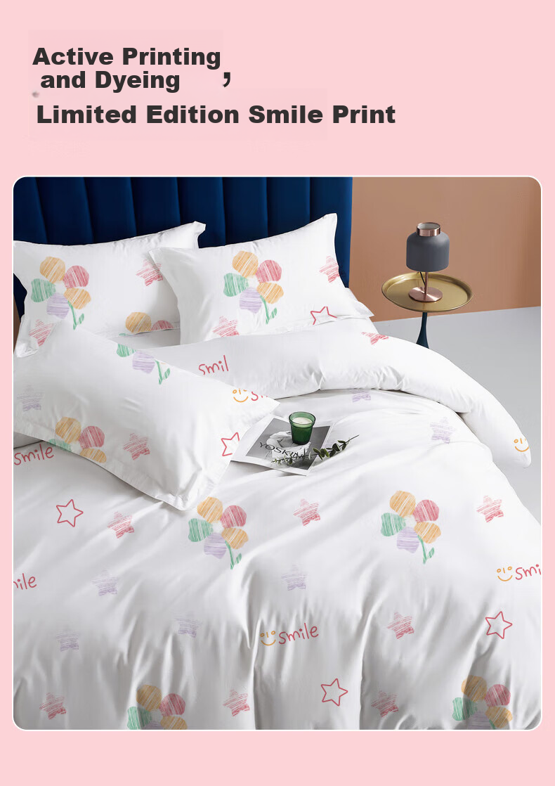 CHUYISHENG Disposable Bedding Set, Four-Piece Bed Sheet, Duvet Cover, Pillowcases, Hotel Travel Business Trip Printed Bedding Set, Three-Piece Set 3