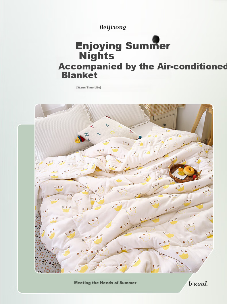 Yunjin 100% Pure Cotton Xinjiang Cotton Quilt, Thin Summer Comforter, Air Conditioning Blanket, 3 Jin (1.5 Kg), 150*200cm, Jinguang 2