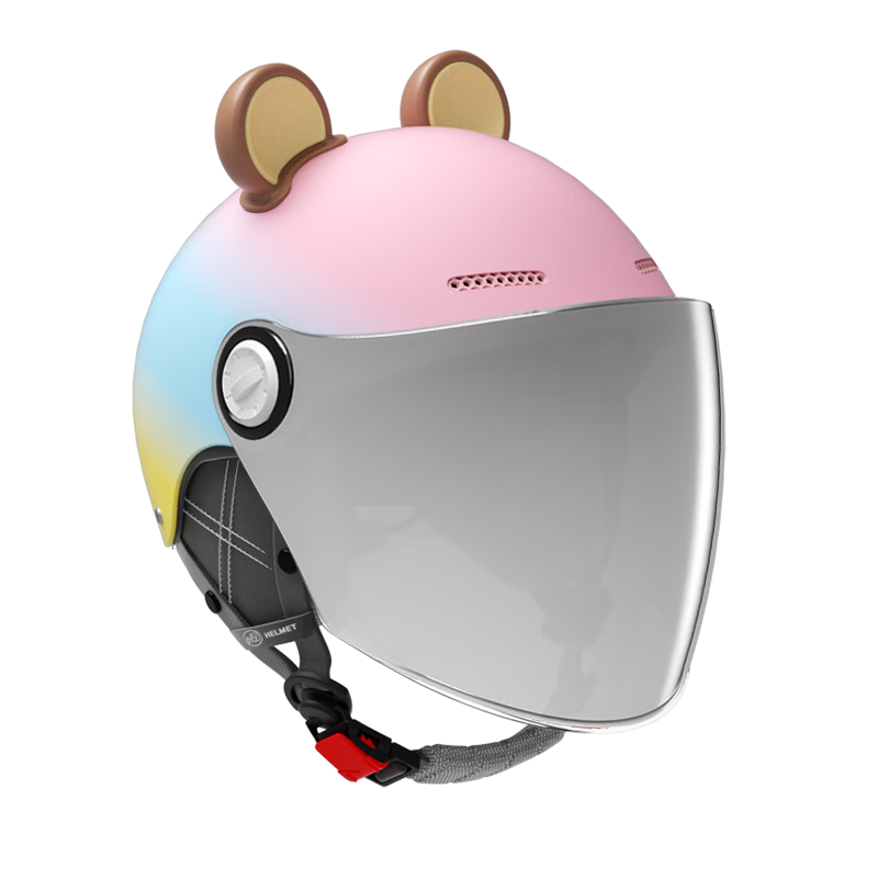 AD New National Standard Class A Electric Vehicle Helmet 3C Certified Unisex Summer Sun Protection Electric Bike Safety Helmet Women's Four-Season Lightweight Motorcycle Half Helmet with Ear Protectio