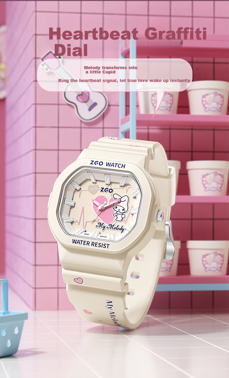 ZGO Sanrio Children's Watch, Only Time-Telling, Girls' Student Watch, High School And Middle School Students, Stylish Quartz Watch for Wome 3