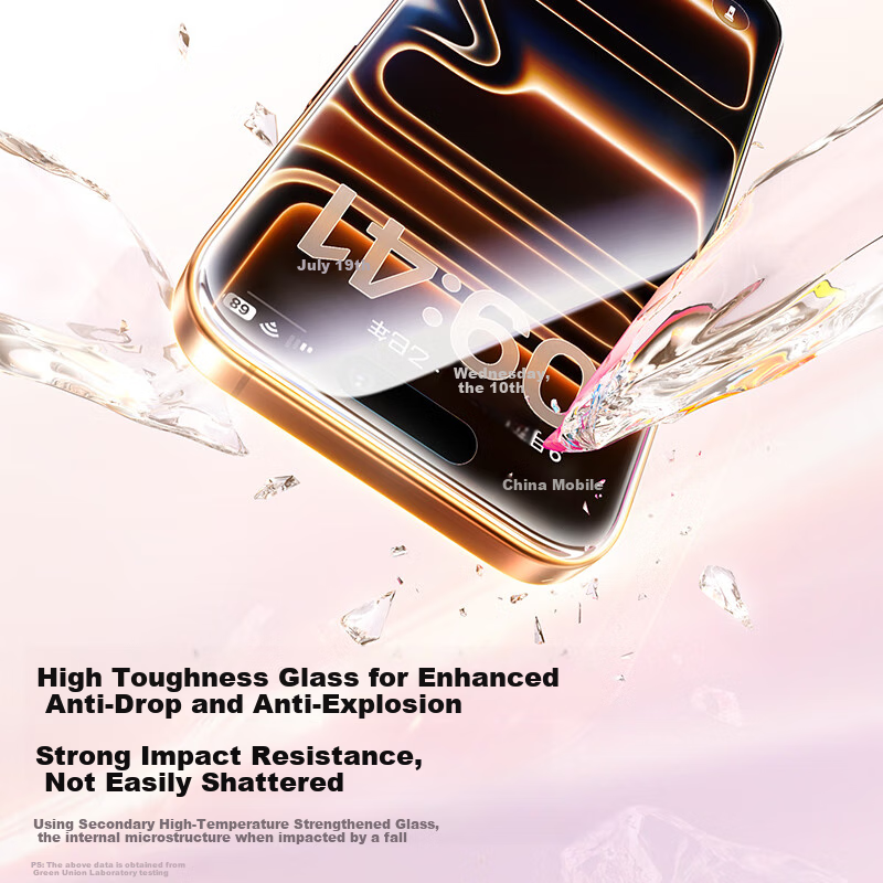 UGREEN Tempered Glass Screen Protector for IPhone 18 Pro Max/17 Pro Max, Full Coverage HD Anti-Fingerprint Shatterproof Protective Film, 3-Pack