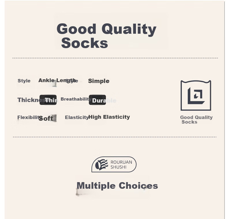 Mianmanman Men's Socks, Xinjiang Cotton Short Socks, Antibacterial And Odor-Resistant, Thin Summer Style, Sweat-Absorbing And Breathable, with Ears And Non-Slip Heel, Boat Socks, 10 Pairs 11