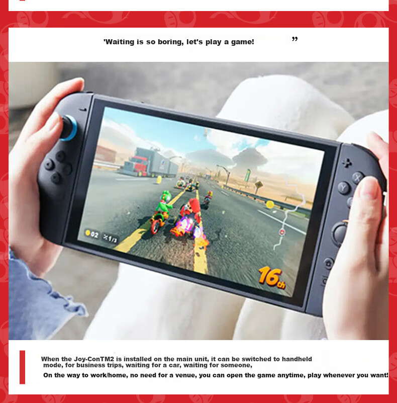 Nintendo Switch Upgraded SWICTH2 Joy-Con2 [2nd Generation Controller, Red And Blue] Game Console Controller Joystick NS2 Peripherals, 2-Pack 7