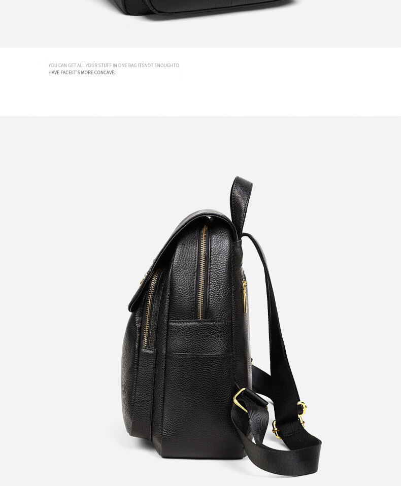 Aiqinghai Women's Leather Backpack, Lightweight Student Schoolbag, Travel Backpack, Luxury Laptop Bag, Birthday Gift for Girlfriend 3