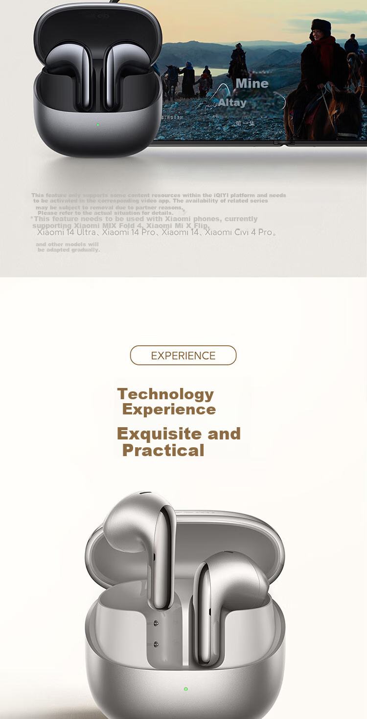 MI Buds 5 [Lei Jun's Choice] Noise-Cancelling Earphones Semi In-Ear Bluetooth Headphones Compatible with Android And Apple Phones (Snow White) 9