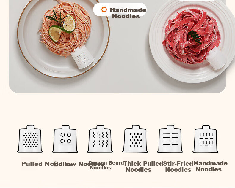Joyoung Noodle Maker, Home Smart Fully Automatic Noodle Machine, Quick Noodle Output, 6 Sets of Molds, Easy-To Electric Pasta Maker, JYN-W3 10