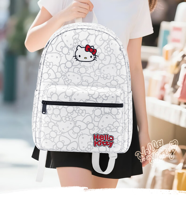 Hello Kitty Backpack for Middle and High School Girls, Ins Style Korean Small Brand, High Aesthetic, Large Capacity Girls' School Bag 1
