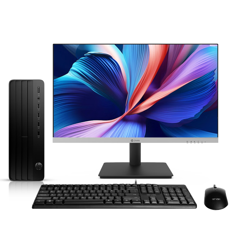HP Zhan 66 High-Performance Desktop Computer (14th Gen i3-14100, 16GB RAM, 512GB SSD) 23.8-inch Large Screen Business Office Education PC