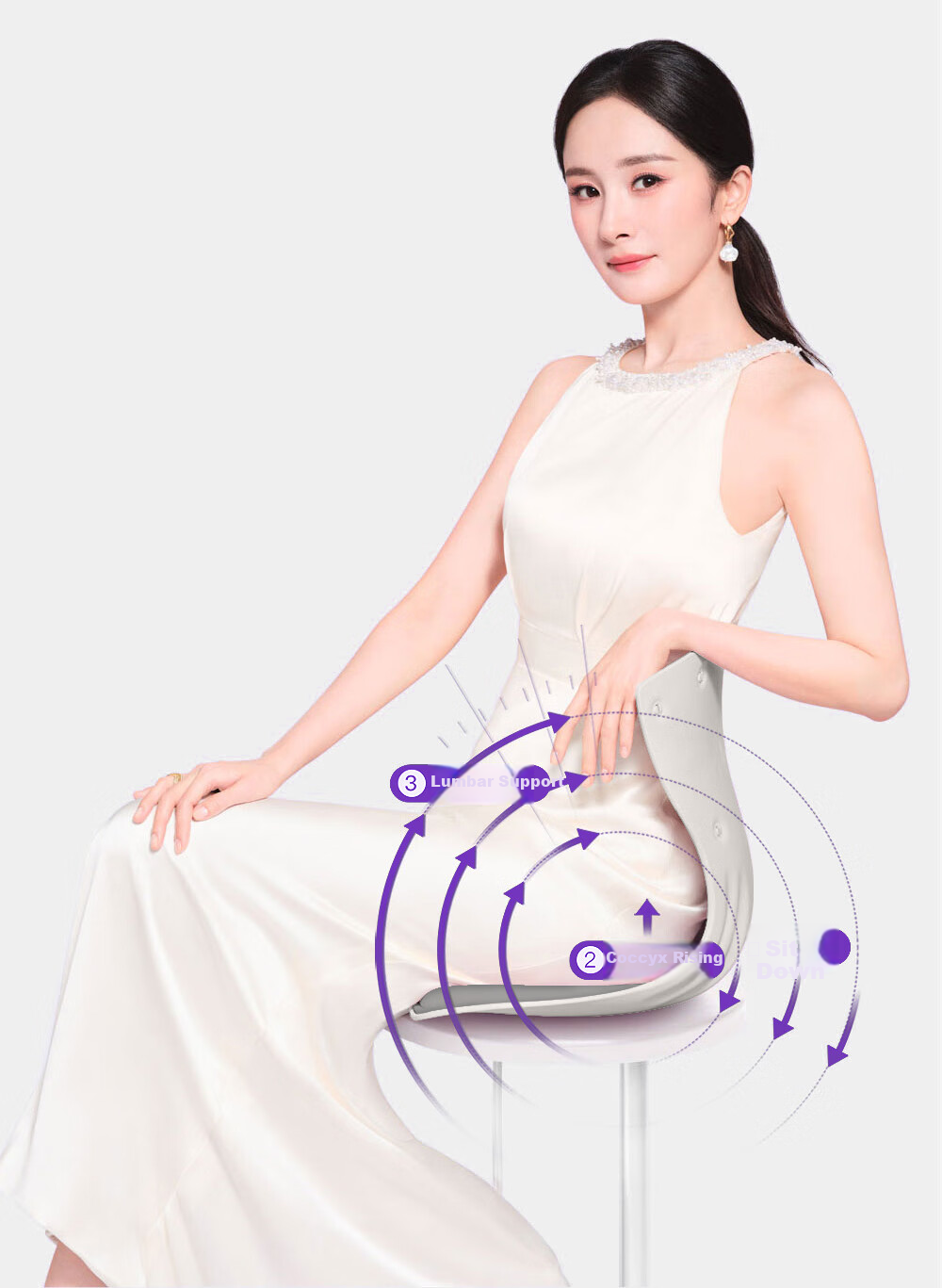 BKT Mid-Autumn Festival Gift, Lumbar Support Cushion, Back Pillow, Office Lumbar Pad, Seat Cushion, Backrest, Chair Pad, Back Support for Parents 5
