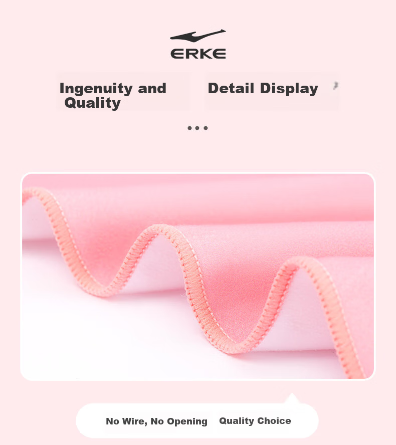 ERKE Children's Bath Towel, Super Absorbent, Quick-Drying, Bath Towel for Swimming, Portable Beach Towel, Colorful Pink 7