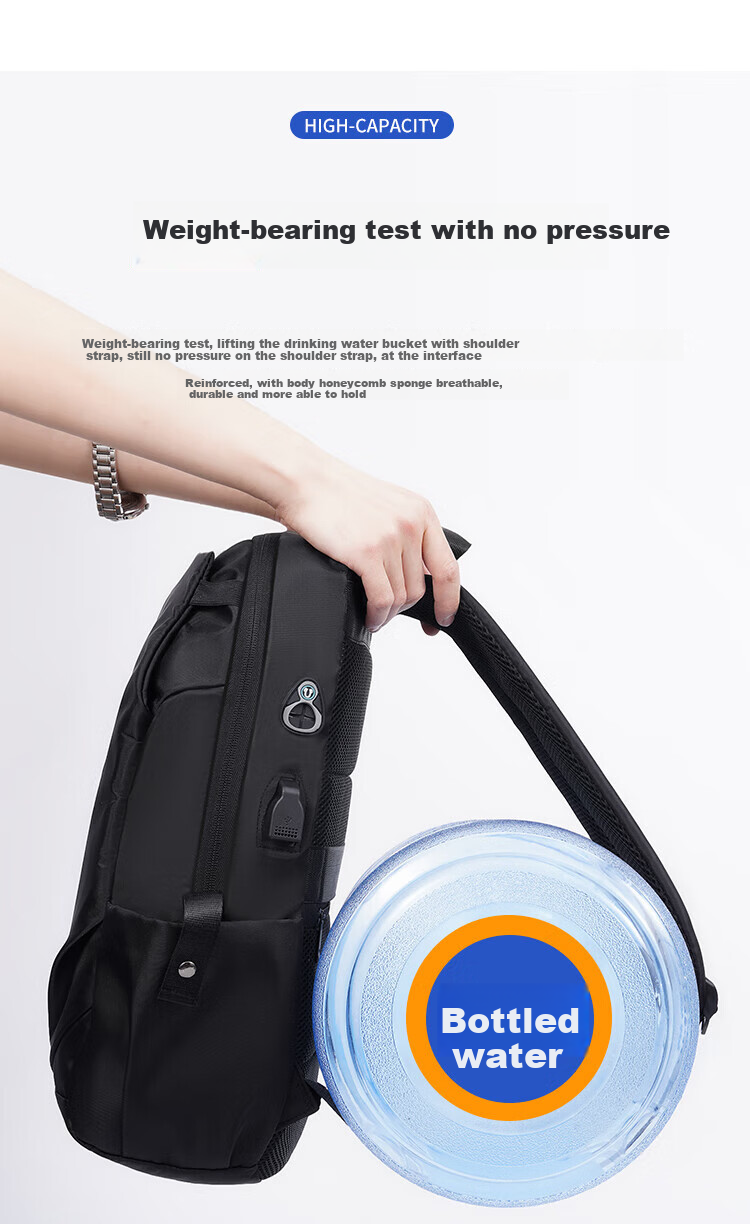 TonLion Backpack for Men, Business Commute Large Capacity Travel Laptop Bag for College Students And High School Students 8