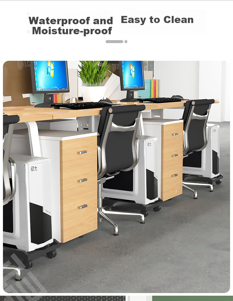 LinkStone Desktop Computer Tower Stand, Movable Case Support Base, Tray with Universal Casters And Brake Wheels, Three-Sided Guard, Easy Installation, Z124 2