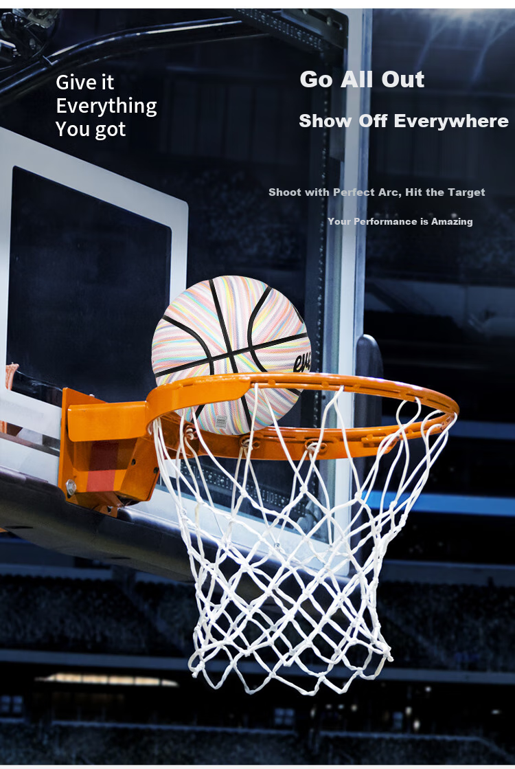 EVERVON Basketball, Adult Competition Training, Indoor And Outdoor Use, Wear-Resistant, Size 7 Non-Slip PU Basketball, EBP7-012 4