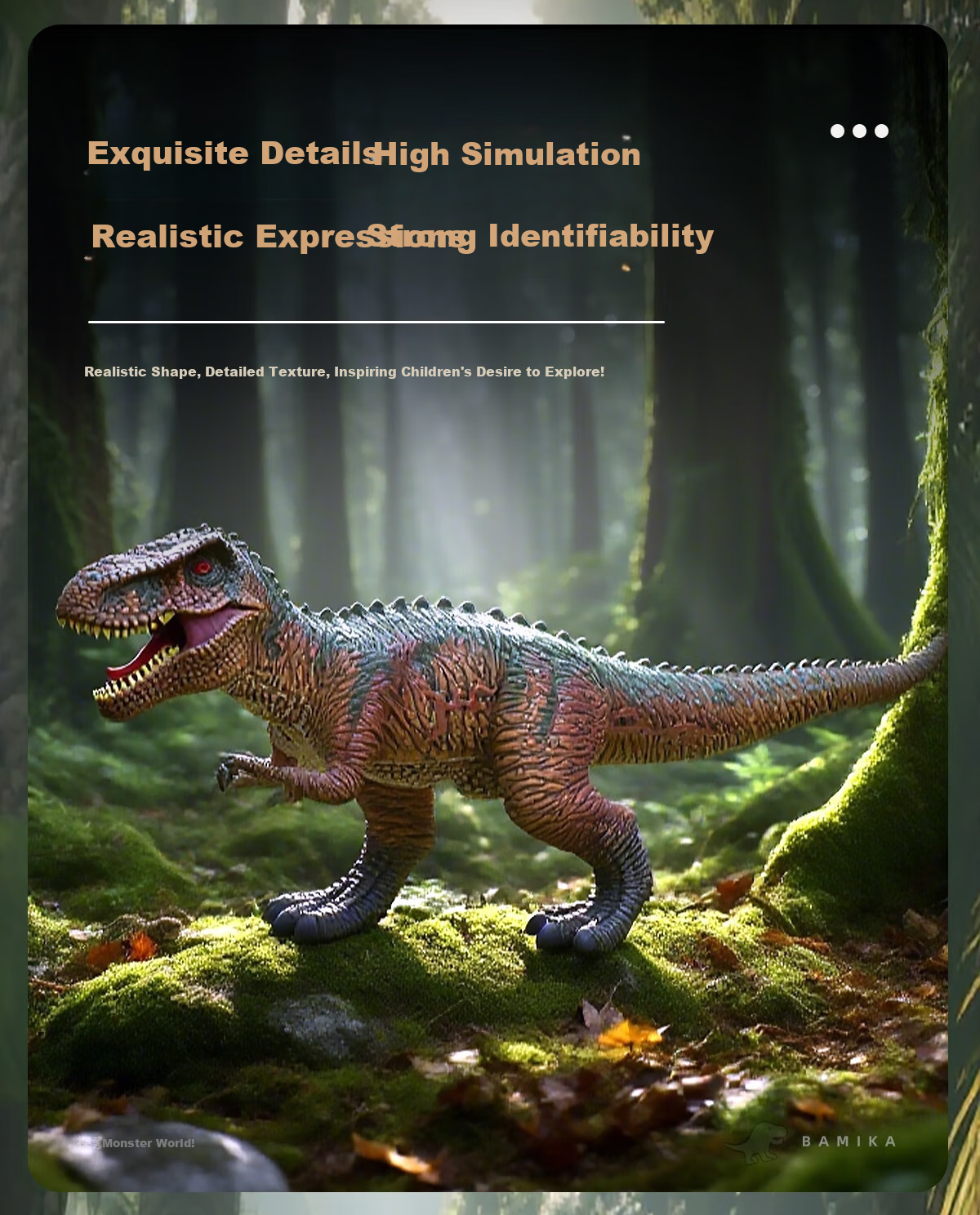 Bameika Large Set, One Large Solid Dinosaur Collection Model Toy, Realistic Jurassic Animals, Boys' Holiday Gift 4