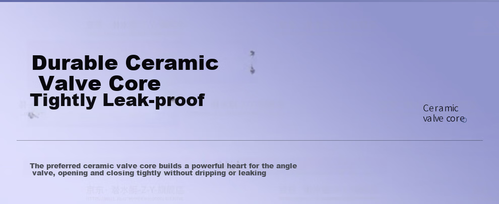 Submarine F402 1-In Three-Way Brass Chrome-Plated Angle Valve with Ceramic Valve Core 8
