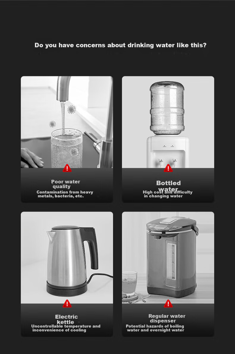 BOLEBAO Maternal And Infant Grade Desktop Water Purifier B04, 60L Reverse Osmosis, Instant Hot Drinking Water All-In Machine 1