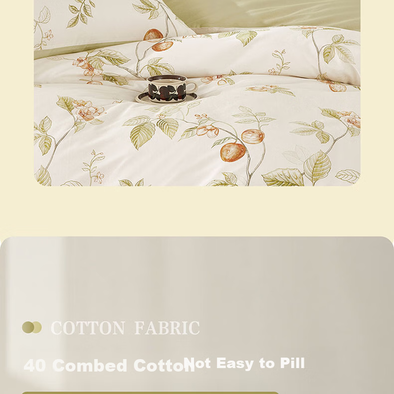 BEYOND Home Textile Bedding Set, Pure Cotton Duvet Cover And Bed Sheet, 100% Cotton Set, Spring Day Prologue, 150cm Home Gallery 1