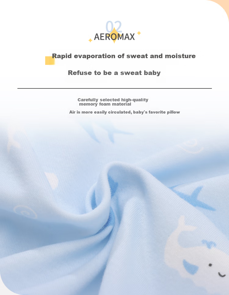 Aeromax Class A Pure Cotton Children's Pillow, Memory Foam Pillow, Student Dormitory Growth Pillow Core, All-Season Universal Pillow Core for Kids 2