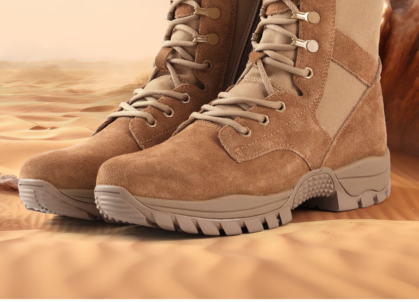 3515 Training Boots New Style Brown Combat Boots Outdoor Desert Boots Suede Leather Hiking Boots Four Seasons Single Shoes Size 39 1