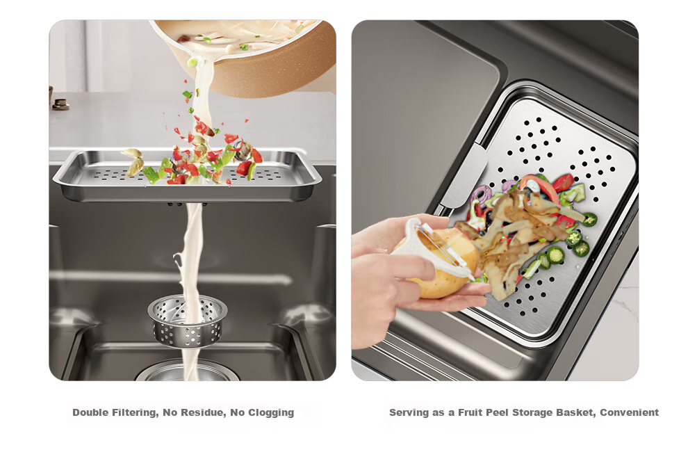 ARROW Treasure Basin Pro, Large Single Sink, 304 Stainless Steel Vegetable Washing Basin, Nano [Renovation Subsidy 15%] 22