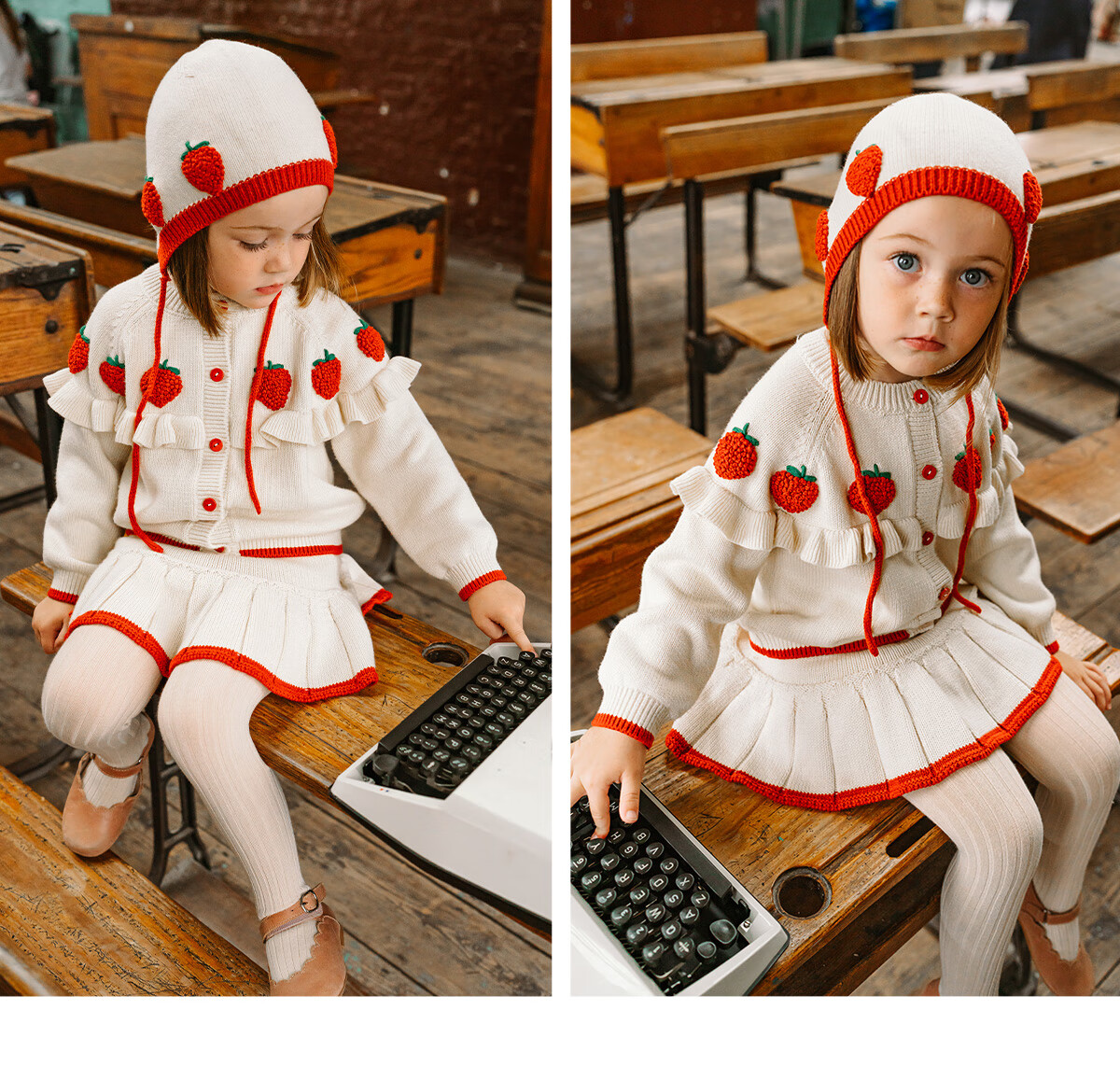 Happyology UK Hand-Embroidered Sweater Kids Baby Girls Autumn Winter Coat Knitwear 4