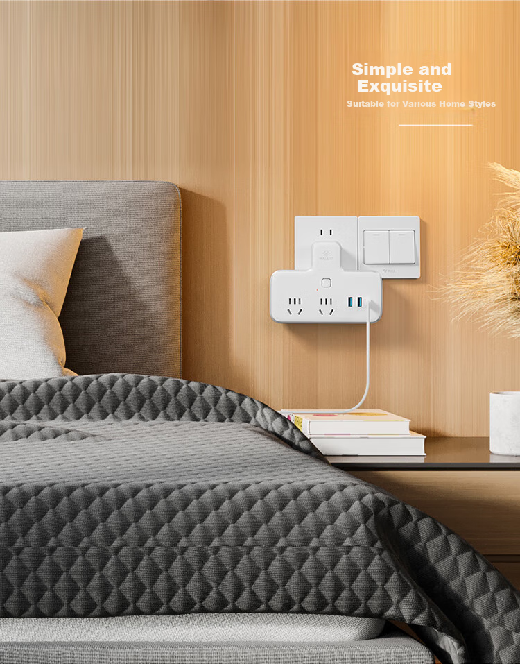 BULL 30W PD Apple Fast Charging Socket Adapter, One-To/One-To Socket/Converter Plug/Adapter/power Strip, 2 Master Switches + 3 USB Ports, GN-96021Q30 9