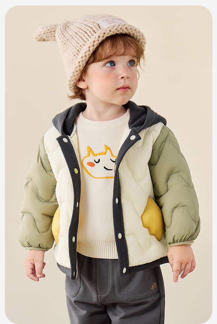 Minibala 【Three-proof】Lightweight Baby Down Jacket for Boys and Girls Winter Warm Down Coat 2025 New Arrival 3