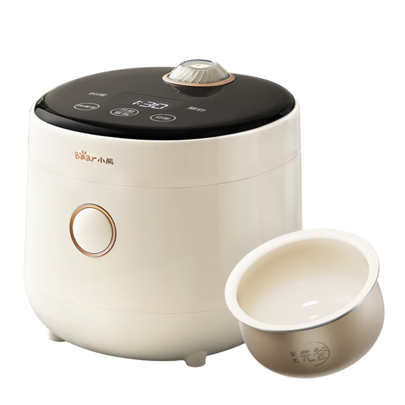 Bear Rice Cooker for 1-2 People, Smart Touch Control One-Key Quick Cooking, Multifunctional Non-Stick Rice Pot Upgraded Version 1.6L DFB-C16K1