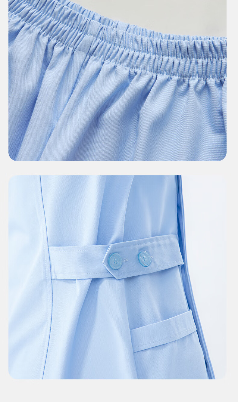 BOLOLANZHI Nurse Pants Elastic Waist Doctor Pants Women White Work Pants Spring Summer Thin Elastic Band Plus Size Nurse Uniform Pink Custom 3