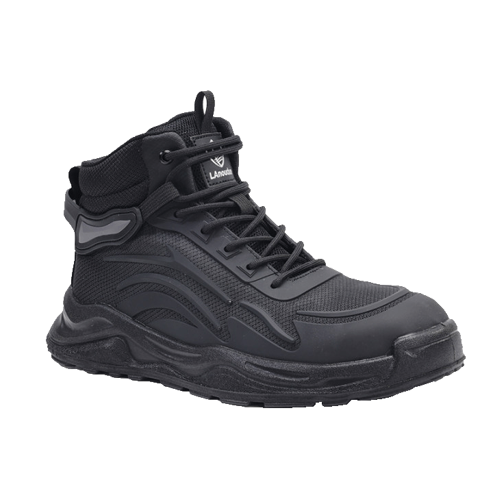 BlueOwl Shield Men's High-Top Lightweight Anti-Smash Steel Toe Anti-Puncture Safety Work Construction Shoes DL211G Size 40