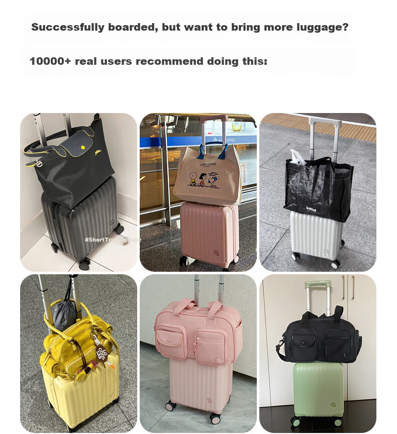 Aji 14-Inch Luggage, Women's Carry-On Suitcase, Small Lightweight Travel Case for Women And Children, Trolley Suitcase 7