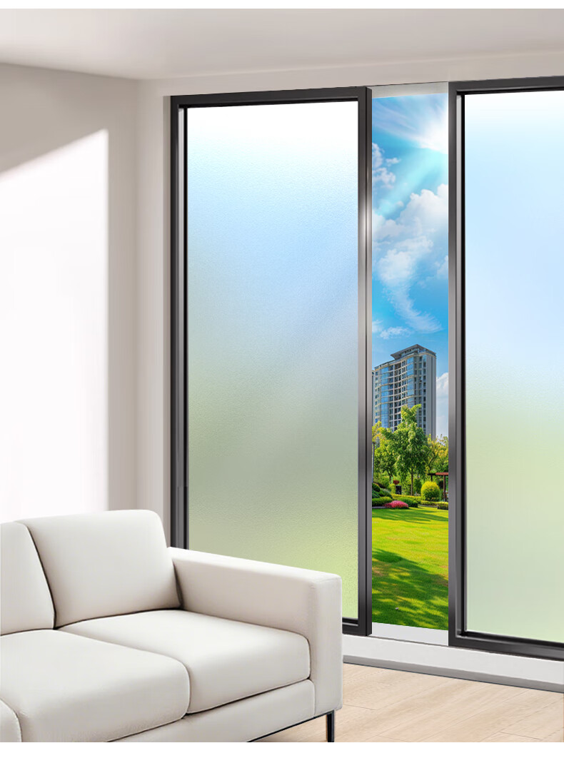 Cuttlefish Matte Frosted Privacy Window Film 0.9x3m Light-Transmitting Opaque Bathroom Toilet Sticker 8