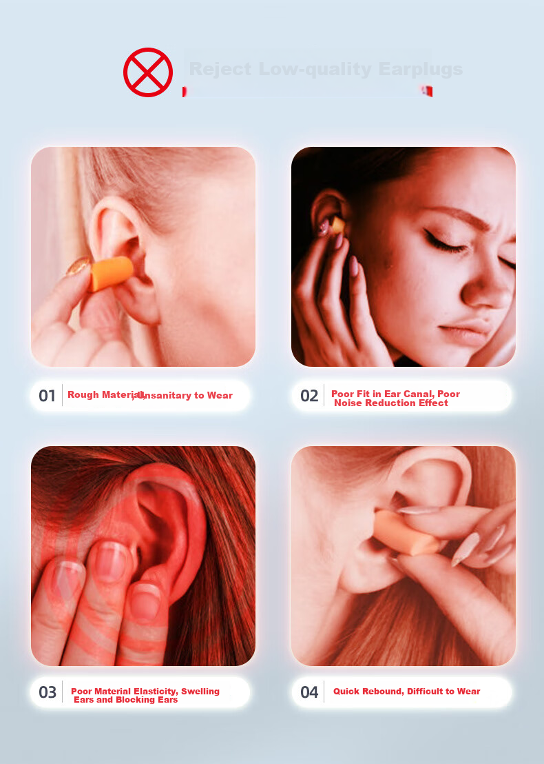 Beishijia (BESTG) 1025 Boxed Set (5 Pairs), Sleeping Earplugs with Super Soundproofing And Noise Reductio 8