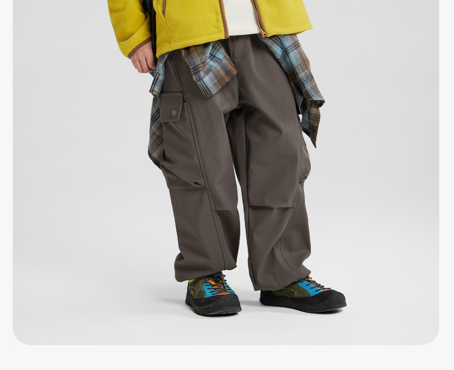 Zuoxi Boys' Fleece Jacket, 2025 New Style Children's Autumn And Winter Wear, Warm Plush Outerwear for Boys, Yellow, Size 150 38