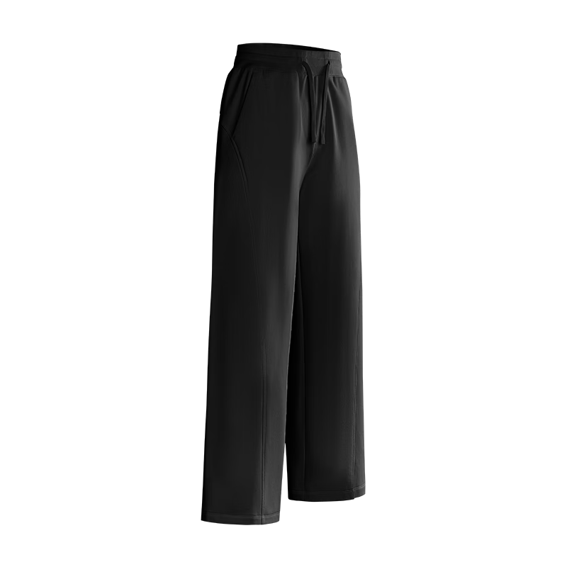 JD Original F4 Series Fleece-Lined Pants, High-Elasticity Fleece Trousers for Women, Winter New Clothing Gift, Black Truffle, 2XL