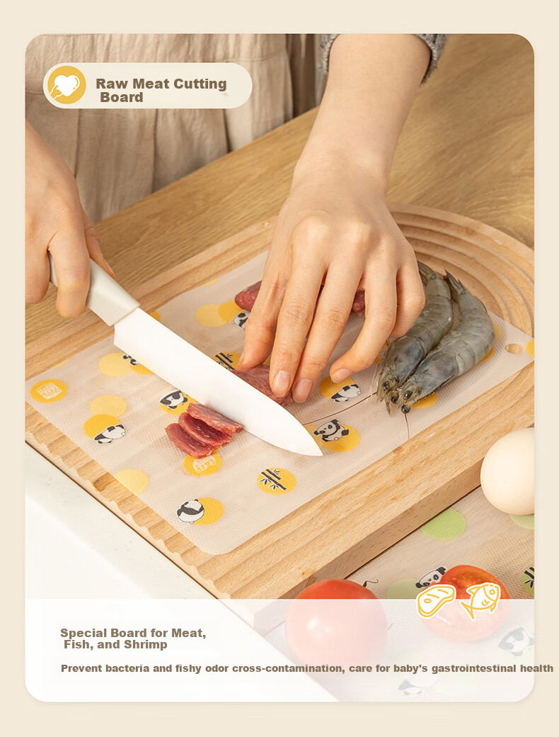Easy Your Home Portable Antibacterial Plastic Cutting Boards, Large Size with 10 Pieces for Chopping Vegetables And Baby Food Preparatio 7