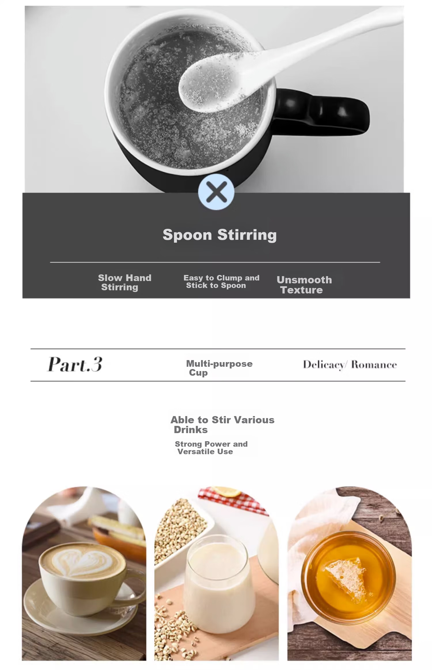 ZARVYRELAXED Automatic Stirring Cup, Rechargeable Rotating Water Bottle, Electric Coffee Mug, Home Office Shaker Cup, Mug, 400ml 6