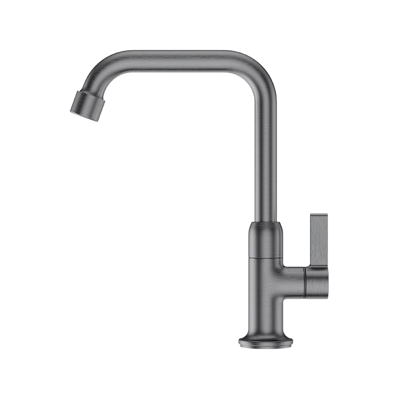 JOMOO Kitchen Faucet, Light Luxury 7-Shaped Sink Vegetable Washing Basin Single Cold Water Tap 77029-719/HBS
