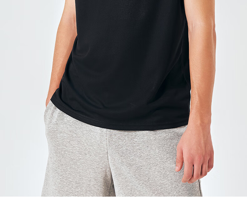 Adidas Men's Summer Sports Quick-Dry Breathable Lightweight Round Neck T-Shirt [Quick-Dry] Dark Gray L 2