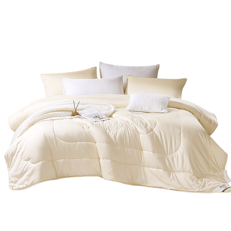 FUANNA Class A Cotton Spring and Autumn Quilt 60s Pure Cotton Sateen Single Quilt Core 152*210cm