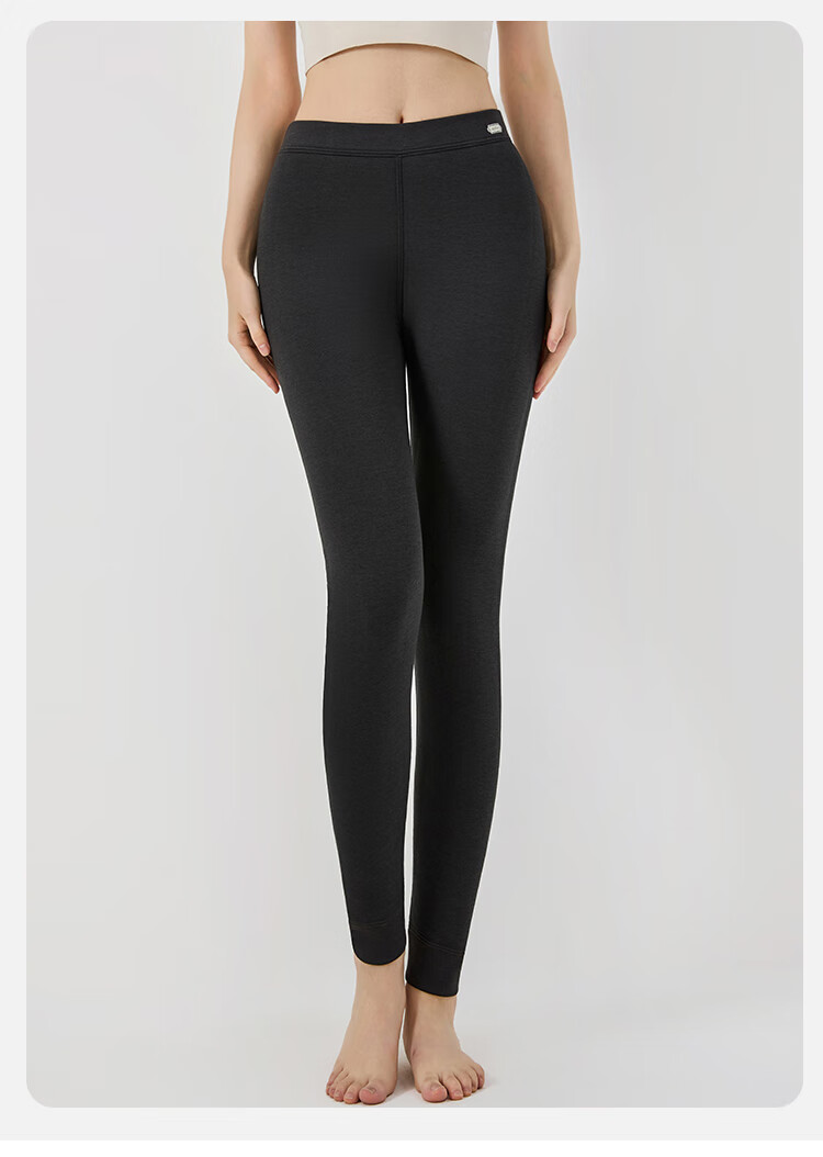 LangSha Women's Wool Thermal Pants Cotton Pants 2025 Autumn Winter New High Waist Fleece Lined Thickened Northeast Special Base Layer Pants 5