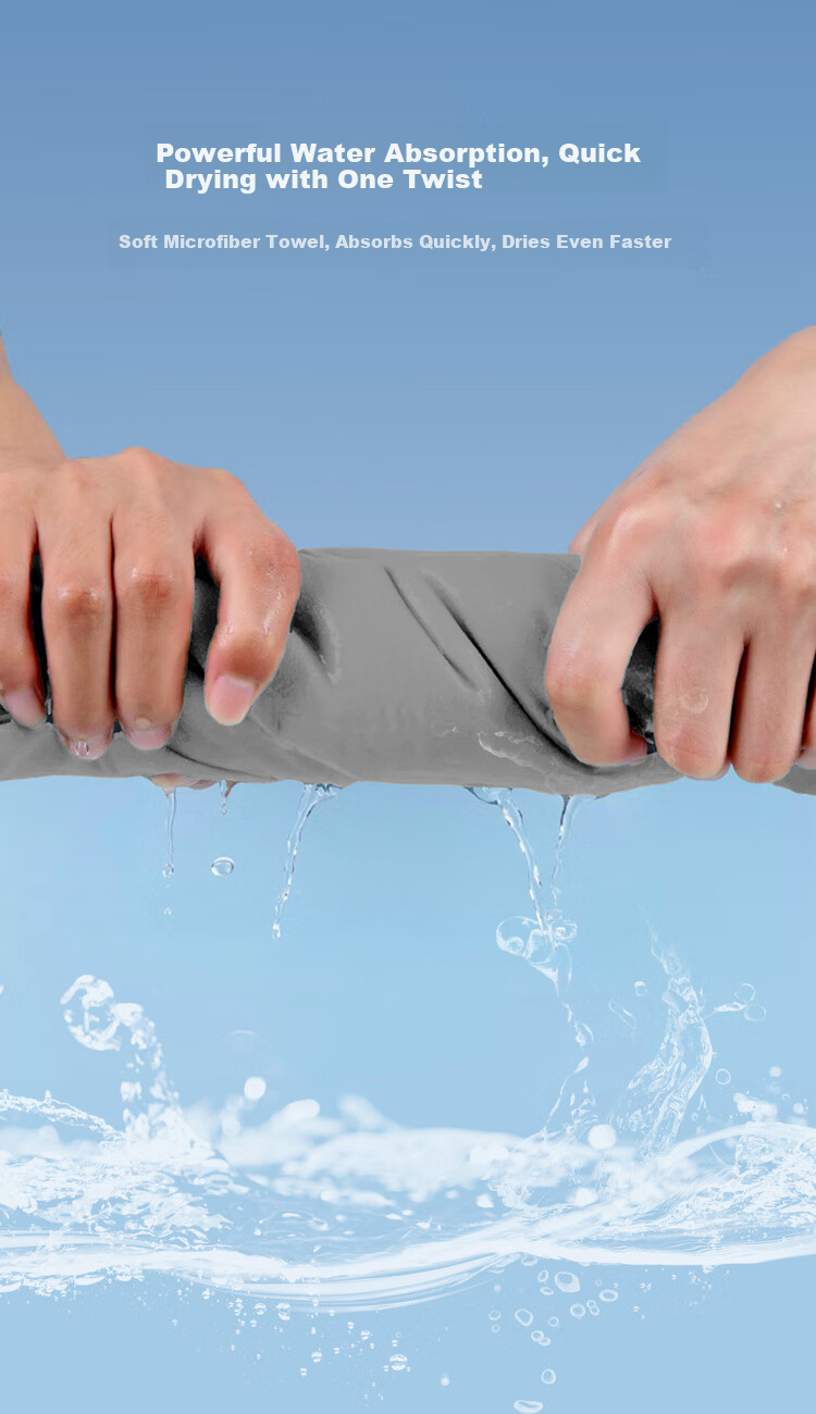JD Original Quick-Drying Absorbent Large Bath Towel, Swimming Sports Beach Hot Spring Absorbent Towel Quick-Drying Towel, Dark Gray, 80*160cm 10