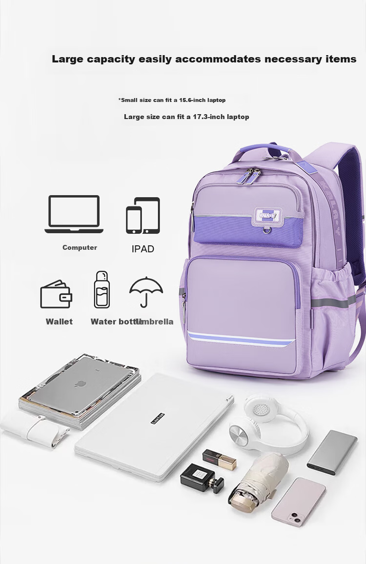 KALA·Y Backpack for Middle School Students, Stylish Ultra-Light Cloud Backpack for Primary School Grades 5-9, Stress-Relieving Unisex Shoulder Bag for Male And Female Students 6