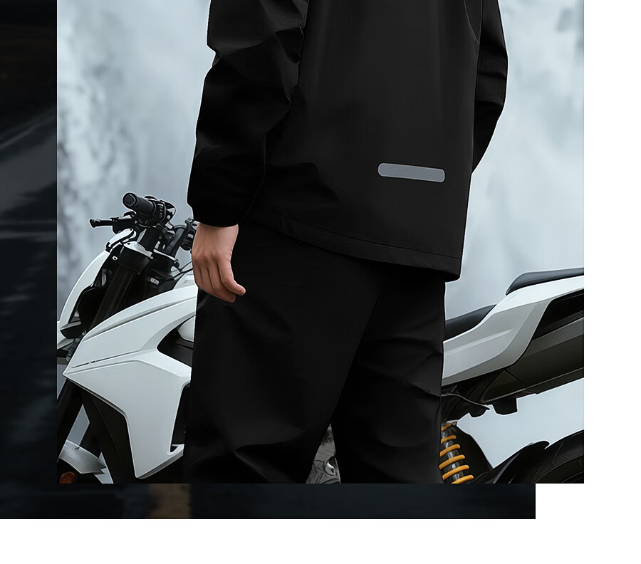 KEYRU Motorcycle Raincoat Electric Vehicle Rider Rain Suit Set Unisex Delivery Split Type Heavy Rainproof 35